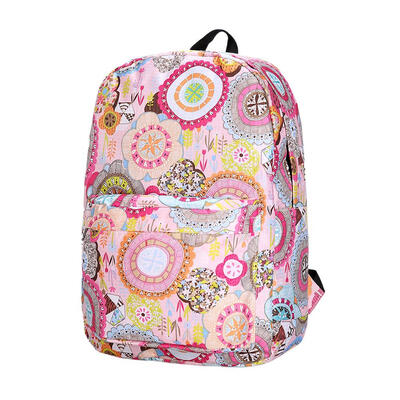 

Printing Travel Backpacks Large Capacity Unisex Canvas Shoulder School Bags