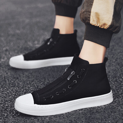 

Mens shoes high mens shoes wild fashion casual shoes canvas shoes breathable tide shoes