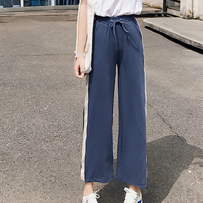 

Tailored Fashion Women Casual Loose Solid Trousers Ankle -Length Pant