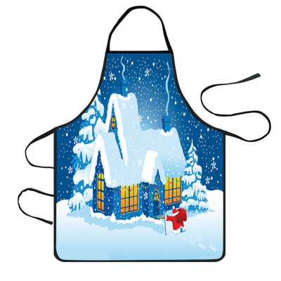 

Tailored Christmas Decoration Waterproof Apron Kitchen Aprons Dinner Party Apron