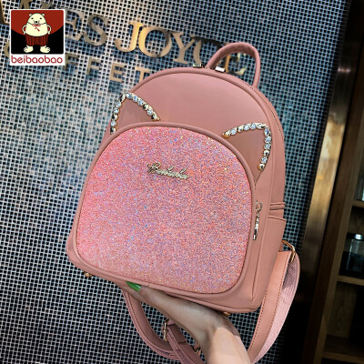 

Cute backpack female 2019 new ins ultra-hot academic style backpack fashion Joker small backpack