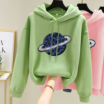 

Tailored Women Fashion Ladies Sweatshirt Solid Casual Long Sleeveless Tops