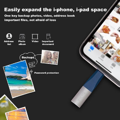 

SanDisk USB Flash Drive iXPand OTG Lightning Connector U Disk USB 30 Stick 128GB