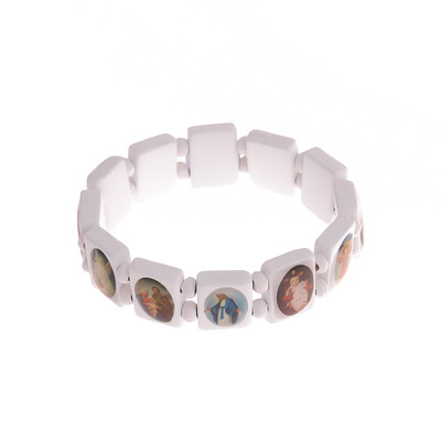 

New Fashion Style Mix Color Rosary Beads Bracelet Catholic Wooden Bracelets Religious Jewelry For Women Gifts