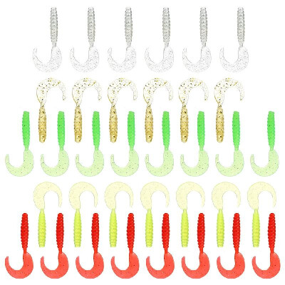 

33pcs Fishing Lures Kit Fishing Tackle Box with Jig Head Fishing Hook Soft Baits
