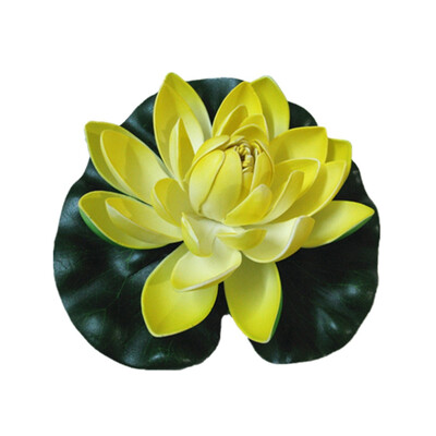 

1pc Simulation Water Lily Garden Pool Plant Ornament Colorful Home Artificial Fake Lotus Floating Flower Pond Tank Plant
