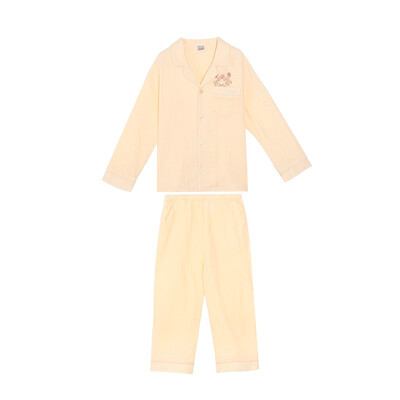 

CONYSON boy cotton gauze long-sleeved pajamas home air conditioning suit 4989