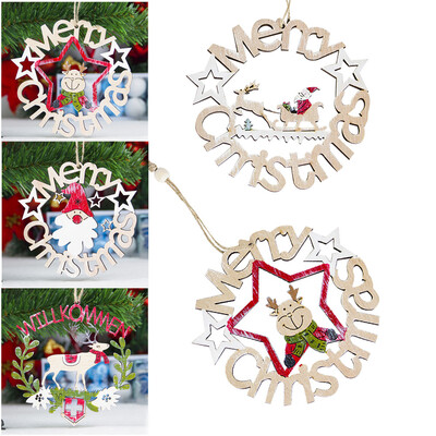 

〖Follure〗DIY Wooden Pendant Ornaments for Christmas Tree&Party Decorations