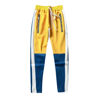 

Tailored Fashion Mens Casual Solid Loose Patchwork Sweatpant Trousers Jogger Pant
