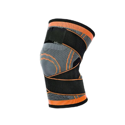 

1PC Knee Support Professional Protectives Sports Knee Pad Breathable Bandage Orangegrey