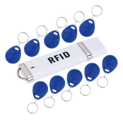 

Portable RFID 125KHz Proximity Smart EM Card USB ID Reader 10pcs ID Cards