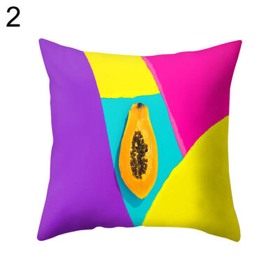 

Fruit Pineapple Pawpaw Throw Pillow Case Cushion Cover Sofa Bed Car Cafe Decor