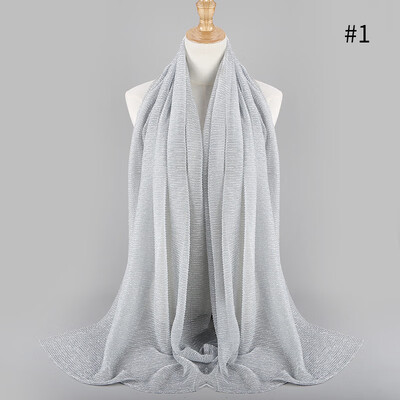 

Muslim headscarf stretch gold silk high-end fashion Hui womens headscarf hijab accessories foreign trade wholesale