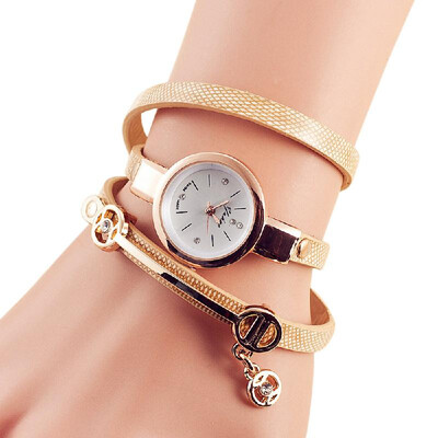 

Fashion Lady Casual Alloy Bracelet Quartz Watch Women Unique Decorative Dress Wristwatch