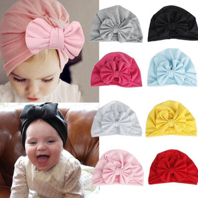 

Unisex Baby Newborn Toddler Infant Girl Boy Winter Warm Bowknot Hat Knitted Hats