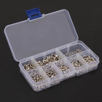 

Greensen 360pcs M3 Cross Stainless Steel Screw Bolt Nut Washer Assortment Set