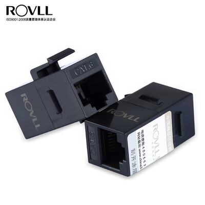

Rover ROVLL network cable connector RJ45 network cable connector extender 6 class Gigabit network module cable crystal head straight through the module RVCAT60802