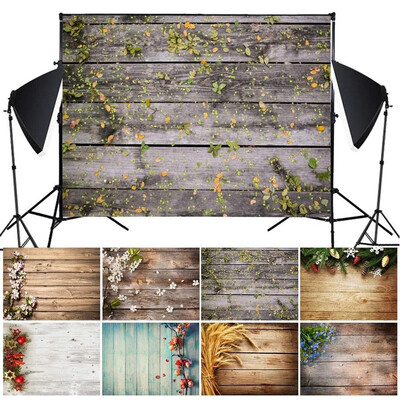 

Gobestart Imitation Wood Grain Photography Props 3D Photo Background Cloth Presentation