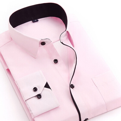 

Luxury Mens Stylish Casual Dress Shirt Slim Fit Long Sleeve Formal T-Shirt Tops