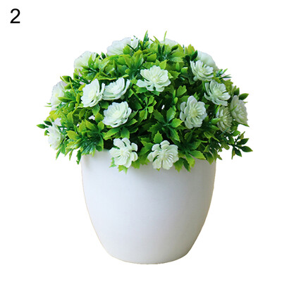 

1Pc Potted Artificial Flower Bonsai Stage Garden Wedding Home Party Decor Props