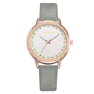

Casual fashion scale ladies watch Korean style trendy PU belt watch