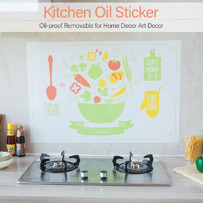 

Kitchen Oil Sticker Kitchen Wall Stickers Foil Oil Sticker Oil-proof Removable Wall Stickers for Home Decor Art Decor