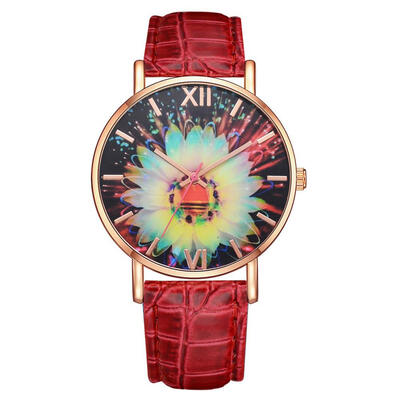 

Best Selling Women Watches Delicate Rose Frame Dial Ladies Quartz Wristwatch Movement Simple Leather Strap Clock Montre Fem50