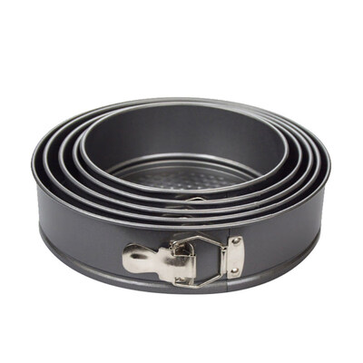 

5Pcs Round Non Stick Loose Base Baking Tray Pan Tin Cake Mold Kitchen Bakeware