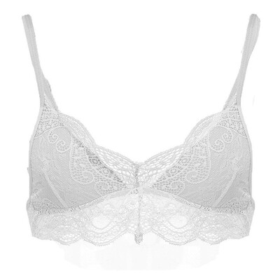 

Toponeto Women Plus Size Vest Crop Wireless Bra Lingerie Sexy V-Neck Underwear Camisole