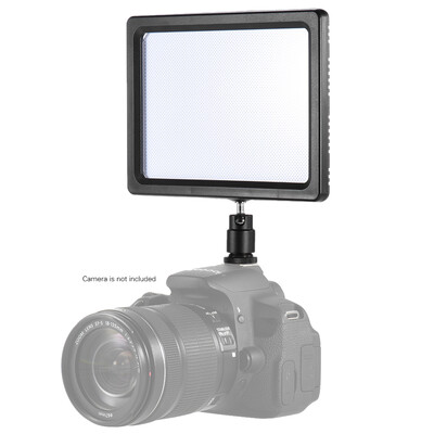 

Andoer PAD-112 Slim LED Video Fill-in Light Panel 3200K-5600K Adjustable Temperature CRI85 for Nikon Sony Canon EOS Camera Camcor