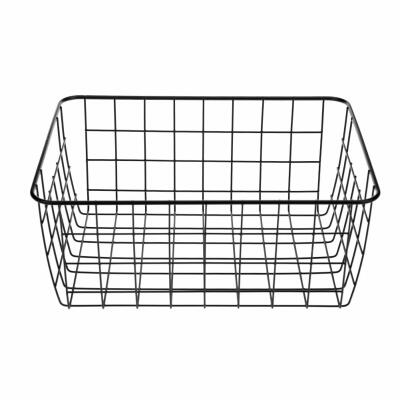 

Iron Art Storage Basket Home Desktop Metal Sundries Organizer Container