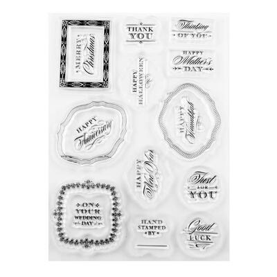 

Silicone Transparent Seals Clear Stamps Letters for DIY Scrapbooking Photo