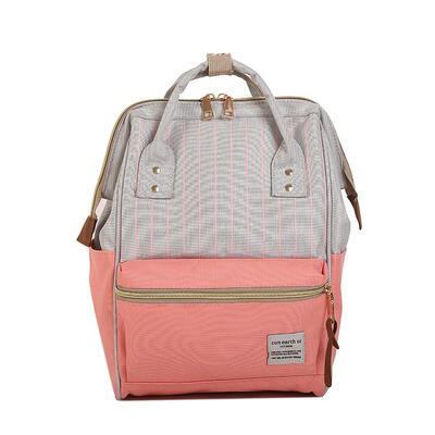 

Hit Color Stripe Travel Backpacks Women School Bags Canvas Large Knapsack