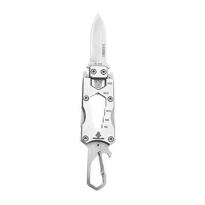 

Creative Mini Outdoor Multi Tool Pocket Straight Knife With Keyring Design