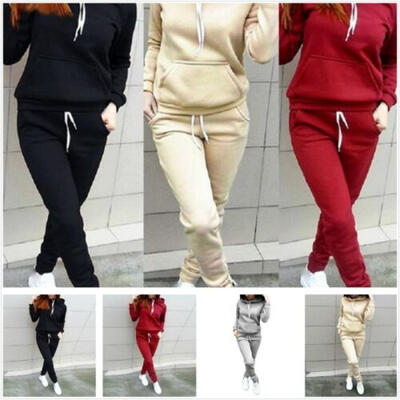 

Women Lady Hoodies Sports Tops Pants Tracksuit Sweatshirt Sweat Suit Jogging Set