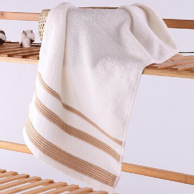 

1Pcs Towel Simple Striped Cotton Home Use Towel Gift Towel 7335cm