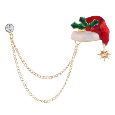 

New Christmas Tree Deer Bell Snowman Enamel Brooch Pin Xmas Party Jewelry Jxyin