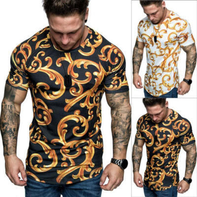 

Fashion Mens Slim Fit O Neck Short Sleeve Muscle Tee T-shirt Casual Tops Blouse