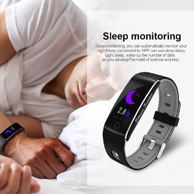 

Smart Intelligent Bracelet Colorful Screen Digital BT Fitness Bicolor Strip Step Heart Rate Monitor Blood Pressure Test Monitori
