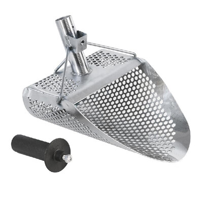 

Beach Sand Scoop with handle Metal Detecting Tool Stainless Steel Detector Stainless Steel Water Metal Detecting Fast Sifting Meta