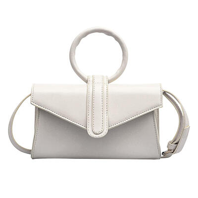 

Solid Color Circle Handbags Shoulder Packs Women Leather Flap Crossbody Bag