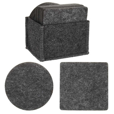 

Square - Non Slip Heat Resistant Washable Coaster Set of 12 - Absorbent Non stick Coasters