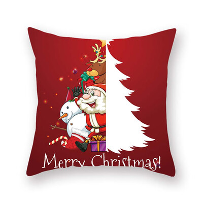 

18 X 18 Inch New Christmas Decoration Pillowcase Santa Claus Pillow Case Bedroom Decoration Cushion Cover Without Inner