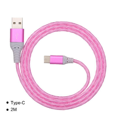 

USB Cable for Huawei P20 P30 Xiaomi Mobile Phone Type C Fast Charging Cable Streamer Data Line Magic light Charging Cable
