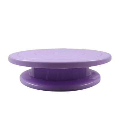 

Plastic Cake Turntable Non-slipping Bottom Rotating Revolving Decorating Stand Platform for 10 inch Cake Mould Sugarcraft Tools Ba
