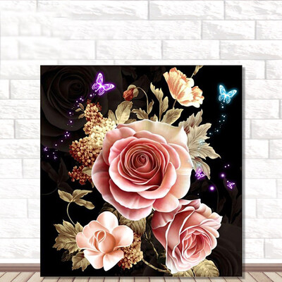 

Toponeto 5D Embroidery Paintings Rhinestone Pasted DIY Diamond Painting Cross Stitch