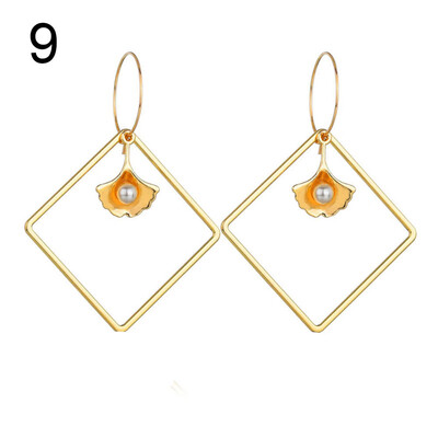 

Fashion Women Hollow Square Bee Cherry Rose Long Dangle Hoop Earrings Jewelry