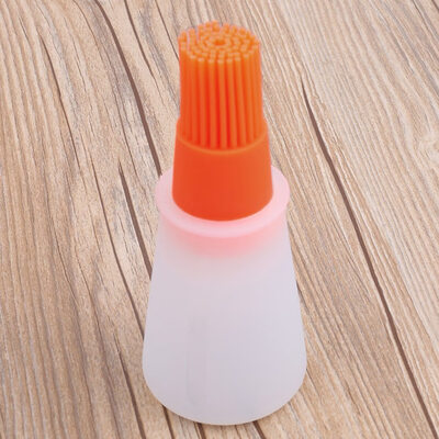 

Silicone Honey Oil Bottle With Brush Baking Bbq Basting Brush Pastry Oil Brush