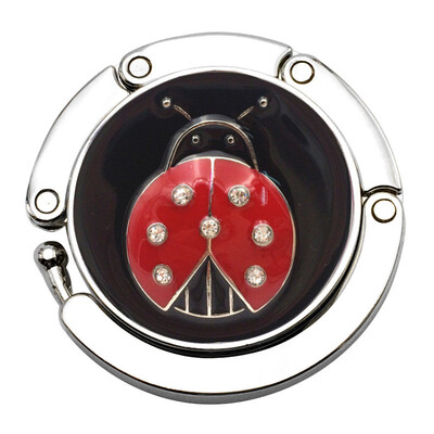 

Toponeto Mini Butterfly Beetle Folding Hanger Holder Table Hook for Purse Handbag Utility