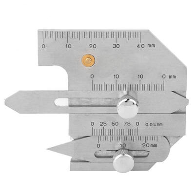 

Greensen Stainless Steel Double Slide Welding Pit Seam Gauge Bead Gage Pipe Inspection Ruler